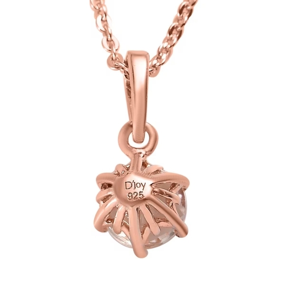 Genuine Morganite Solitaire Ring, Earrings & Necklace Set. - Picture 7 of 7